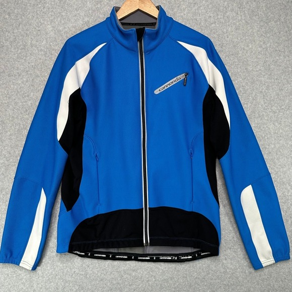 Cannondale Other - Cannondale Men L Cycling Jacket Blue Black White Full Zip Performance Sportswear
